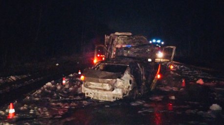 Водитель легковушки и 13-летний пассажир погибли в лобовом столкновении под Могилевом